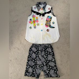 “Cow Girl” Frilly Matching Outfit